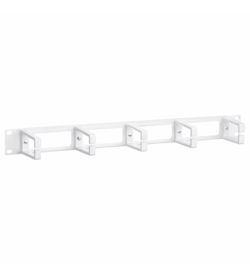 Portacavi da 19 pollici, 1U, bianco