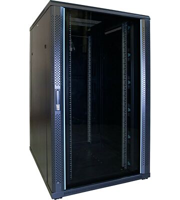Armadio server 27U con porta in vetro 800x1000x1400mm (LxPxA)