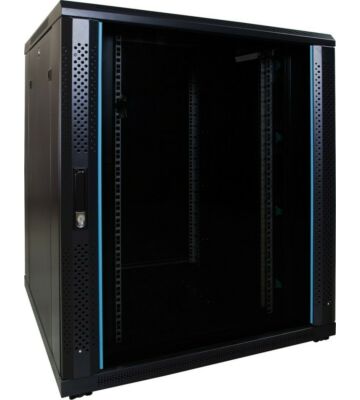 Armadio server 18U con porta in vetro 800x800x1000mm (LxPxA)