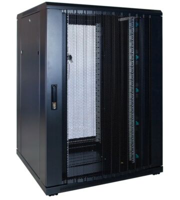 Armadio server 22U con sportello perforato 800x800x1200 mm (LxPxA)