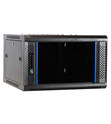 Armadio a muro 4U non assemblato con anta in vetro 600x600x280 mm (LxPxA)