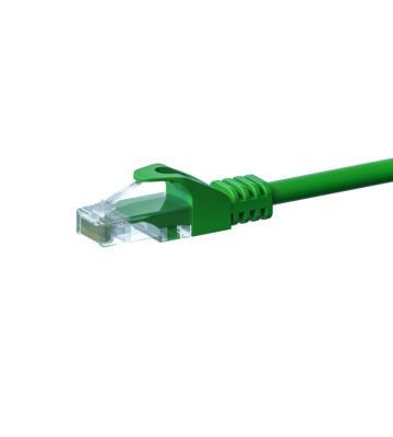 Cavo patch UTP CAT5e da 7,5 m, verde - 100% rame