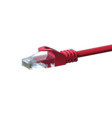 Cavo patch UTP CAT5e da 1 m, rosso - 100% rame