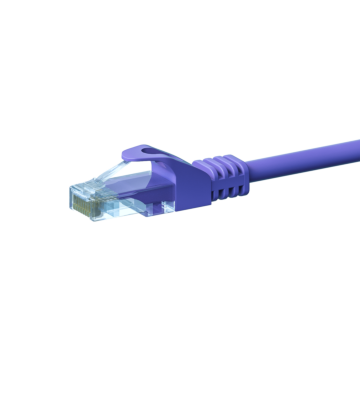 Cavo patch UTP CAT5e da 7,5 m, viola - 100% rame