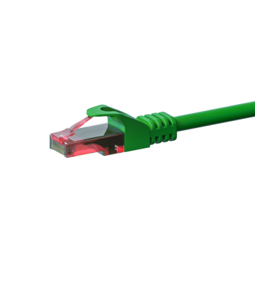 Cavo patch UTP CAT6 da 7,5 m, verde - 100% rame