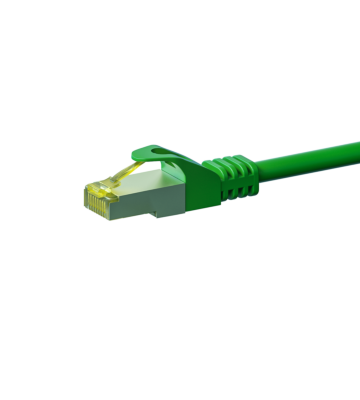 Cavo patch Cat7 S/FTP (PIMF) da 15 m, verde.