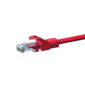 Cavo patch CAT5e UTP 7,50 m rosso - CCA