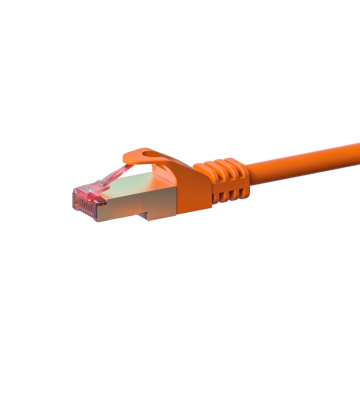 Cavo patch CAT6 S/FTP (PIMF) da 1 m, arancione. 