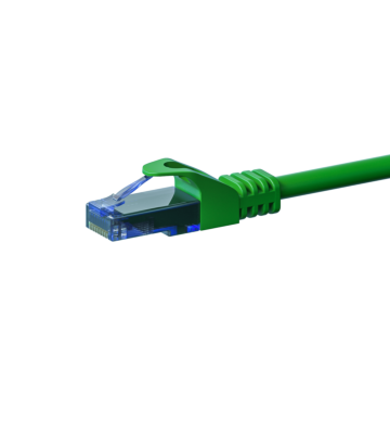 Cavo patch UTP CAT6a da 7,50 m, verde - 100% rame