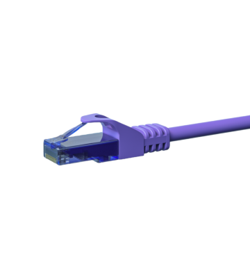 Cavo patch UTP CAT6a da 0,15 m viola - 100% rame