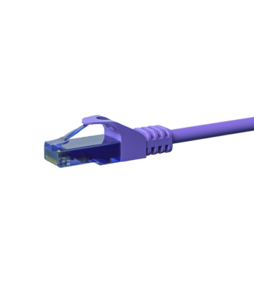 Cavo patch UTP CAT6a da 15 m, viola - 100% rame
