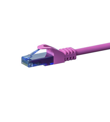 Cavo patch UTP CAT6a da 0,15 m rosa - 100% rame