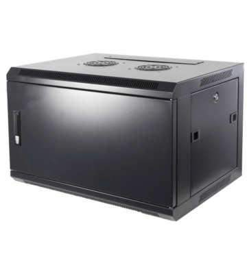 Armadio a muro 6U con anta in metallo 600x600x368 mm (LxPxA)