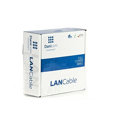 Cavo flessibile DANICOM CAT5E UTP da 50 m in rotolo - PVC (Fca)