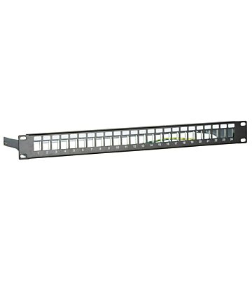 Patch panel STP per Keystone - 24 porte
