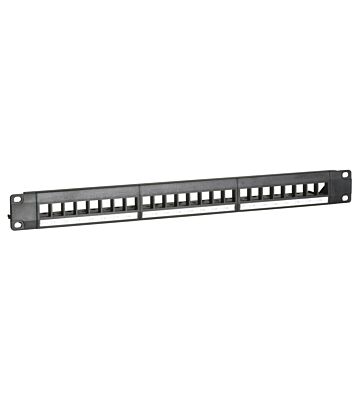 Patch panel UTP per Keystone - 24 porte