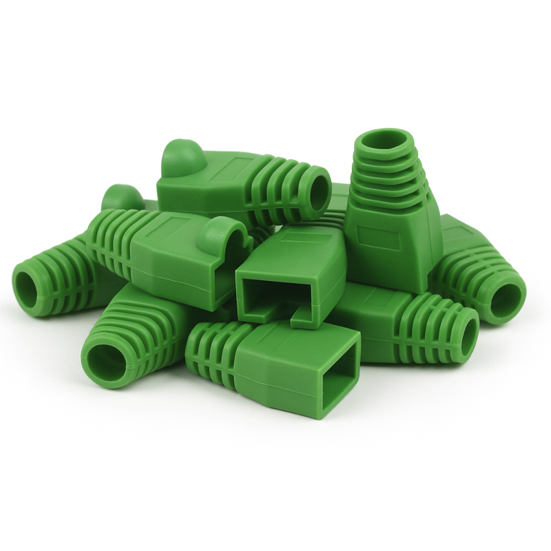 Trave portacavi DANICOM RJ45 Verde - 10 pezzi