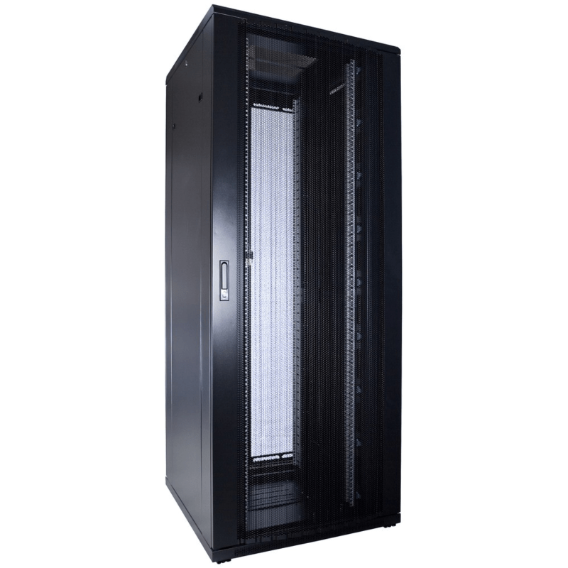 Armadio server 47U con sportello perforato 800x800x2200mm (LxPxA)