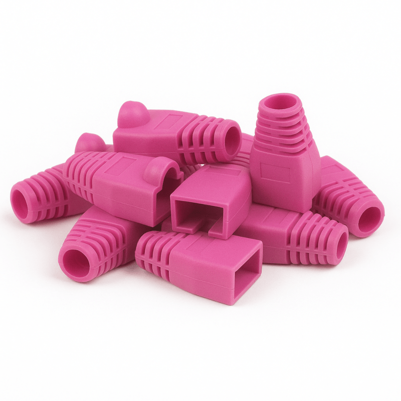 DANICOM Passacavo RJ45 rosa - 10 pezzi