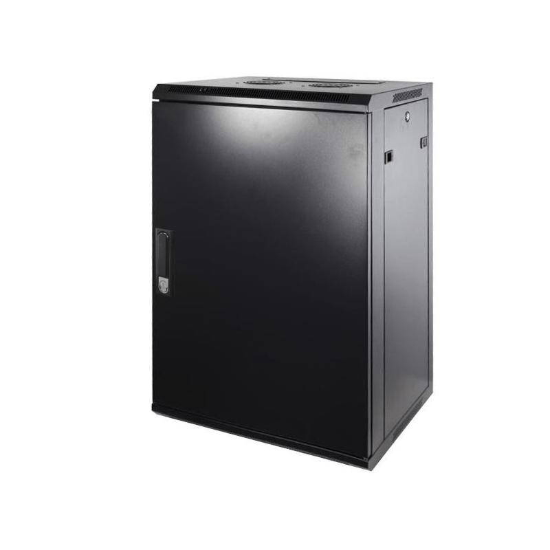 Armadio a muro 18U con anta in metallo 600x600x900mm (LxPxA)