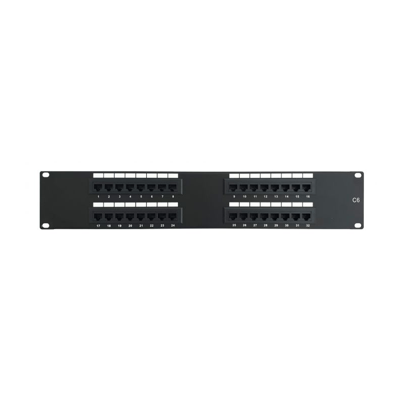 Pannello di permutazione CAT6 UTP - 32 porte - 2U