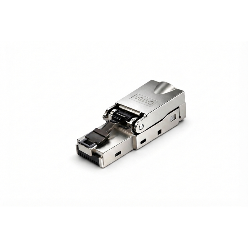 Connettore RJ45 senza attrezzi DANICOM S/FTP CAT6A - per conduttore solido