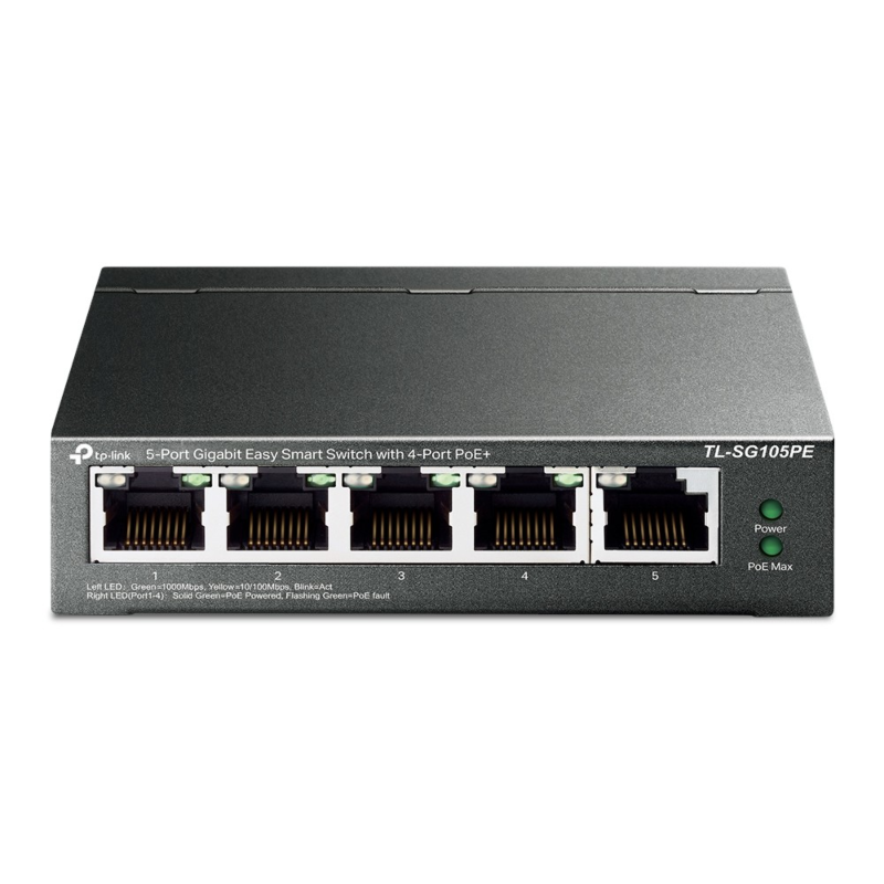 Switch smart PoE non gestito a 5 porte TP-Link SG105PE