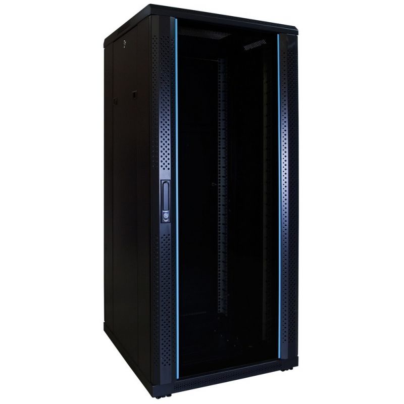 Armadio server 27U con porta in vetro 600x600x1400mm (LxPxA)