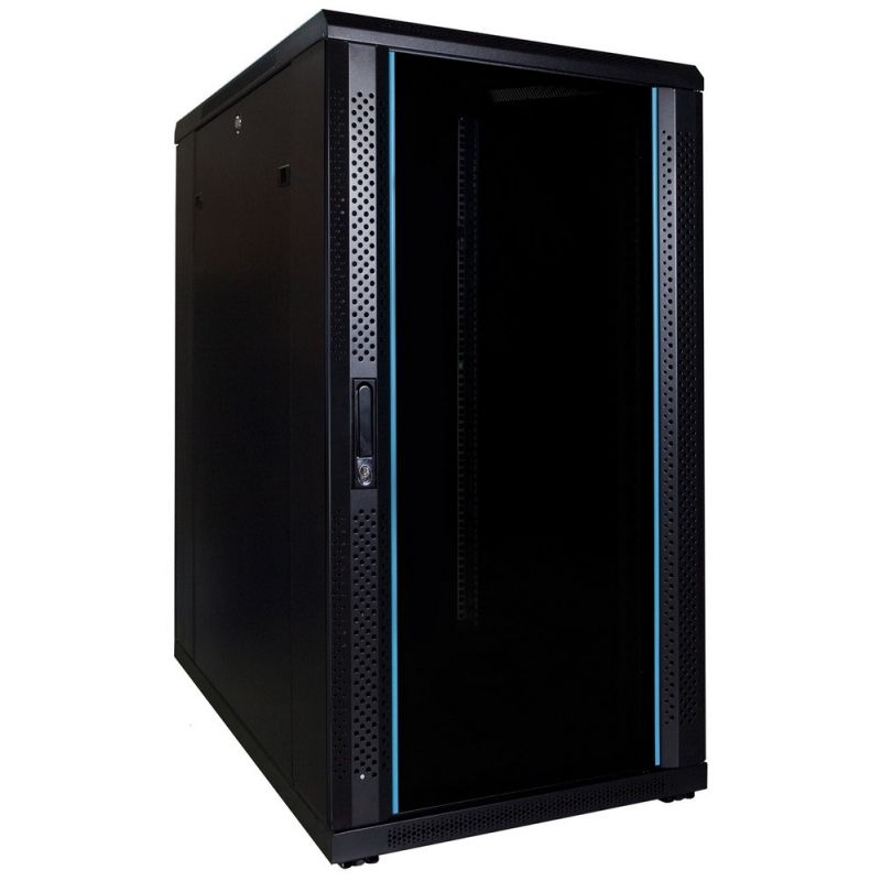 Armadio server 22U con porta in vetro 600x800x1200mm (LxPxA)