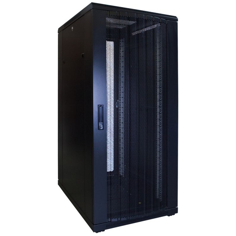 Armadio server 27U con sportello perforato 600x800x1400mm (LxPxA)