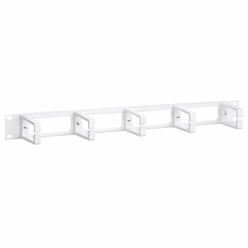 Portacavi da 19 pollici, 1U, bianco