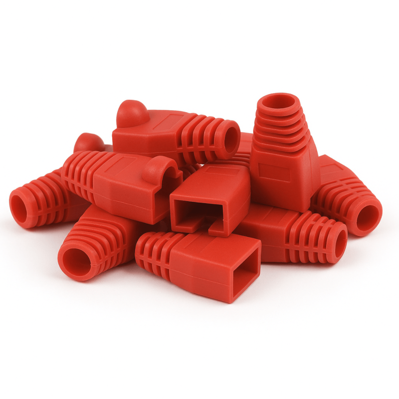 DANICOM Trave portacavi RJ45 Rossa - 10 pezzi