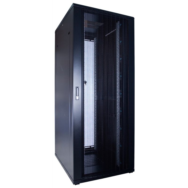 Armadio server 47U con porta perforata, dimensioni: 600x800x2200 mm (LxPxA)