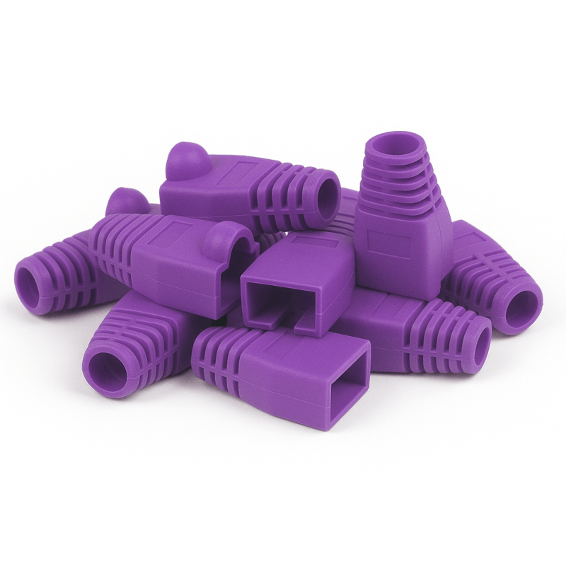 Trave portacavi DANICOM RJ45 Viola - 10 pezzi
