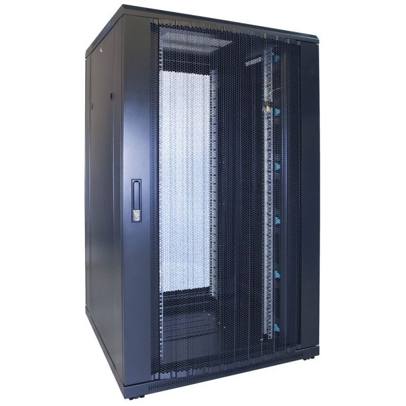 Armadio server 27U con sportello perforato 800x800x1400mm (LxPxA)