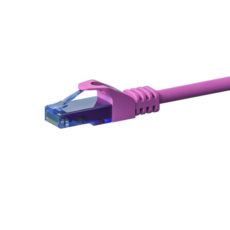 Cavo patch UTP CAT6a da 2 m, rosa - 100% rame