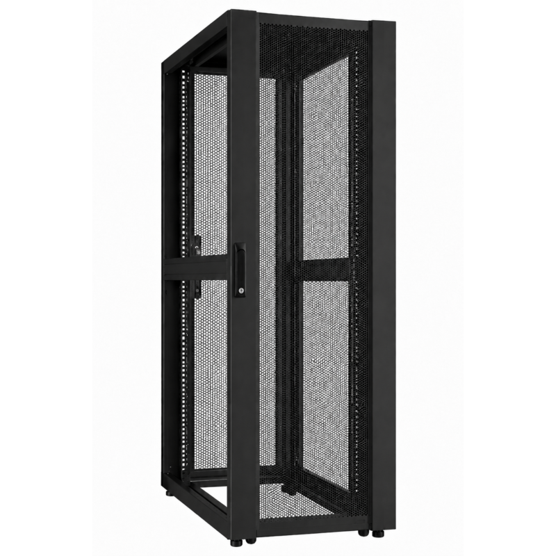 Armadio server per data center 52U con sportello perforato 600x1200x2400mm (LxPxA)