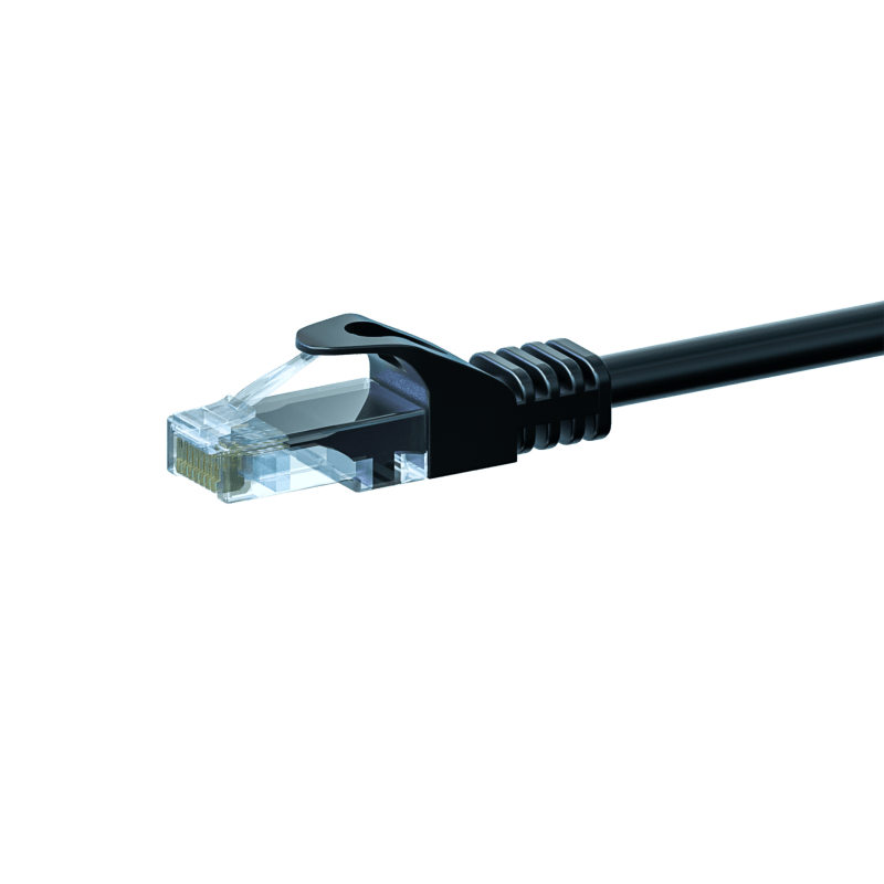 Cavo patch UTP CAT5e da 15 m, nero - 100% rame
