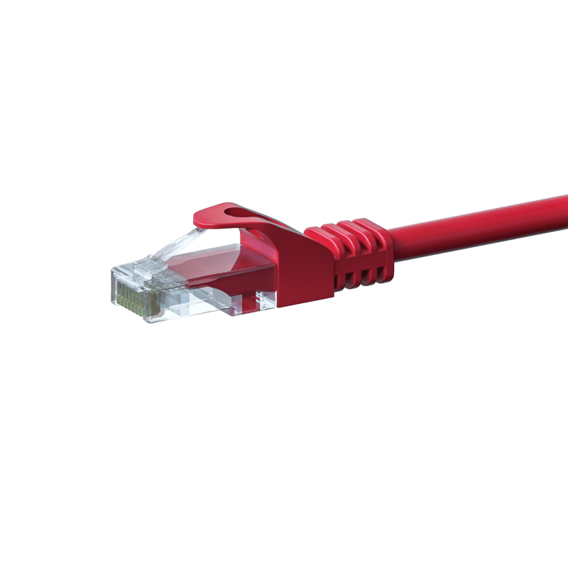 Cavo patch UTP CAT5e da 3 m, rosso - 100% rame