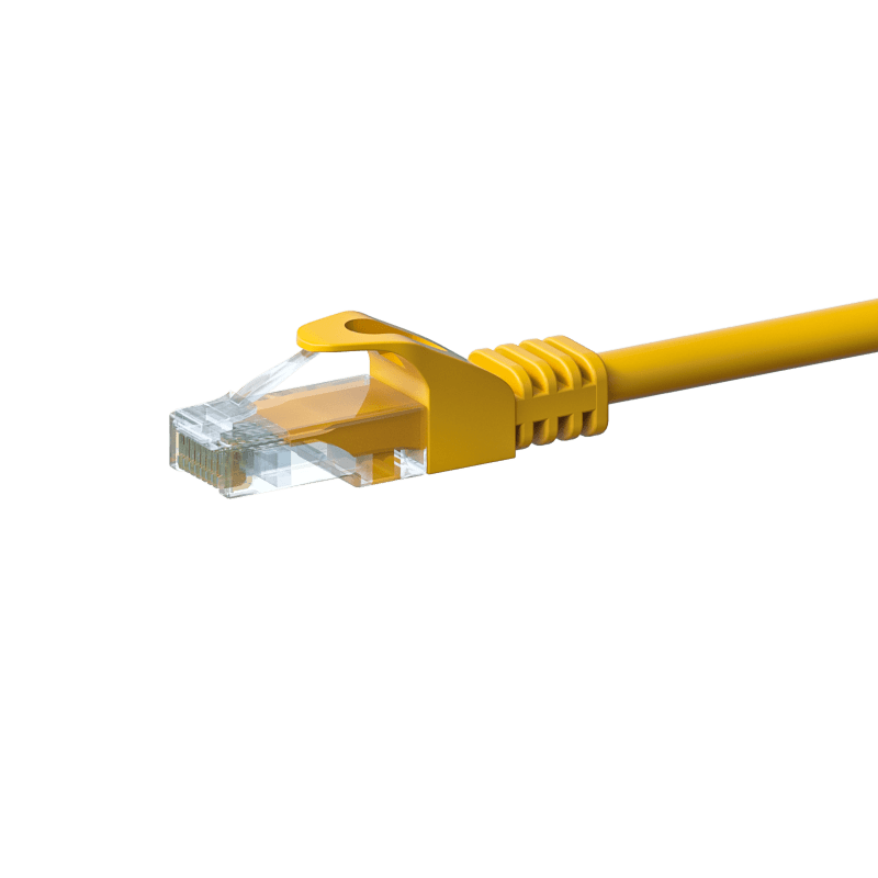Cavo patch UTP CAT5e 50 m giallo - 100% rame