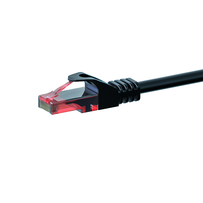 Cavo patch UTP CAT6 da 3 m, nero - 100% rame