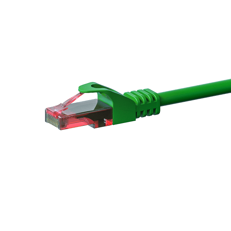 Cavo patch UTP CAT6 da 0,50 m verde - 100% rame