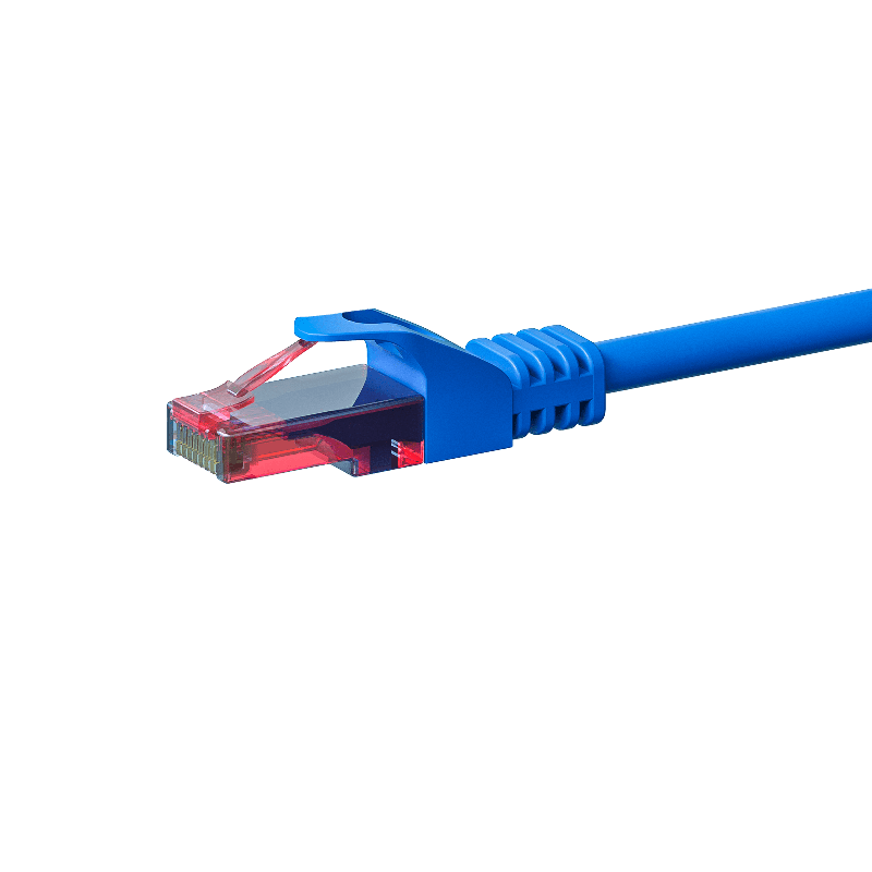 Cavo patch UTP CAT6 da 0,25 m blu - 100% rame