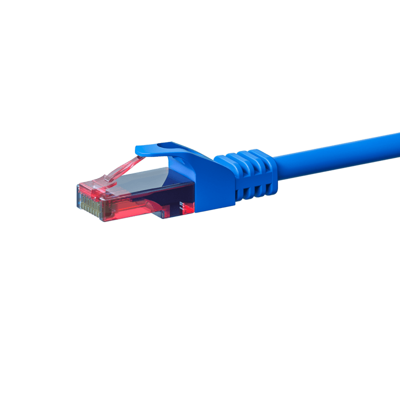 Cavo patch UTP CAT6 da 1 m, blu - 100% rame