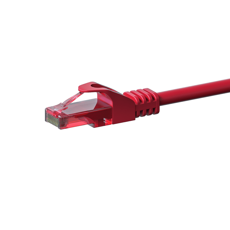 Cavo patch UTP CAT6 50 m rosso - 100% rame