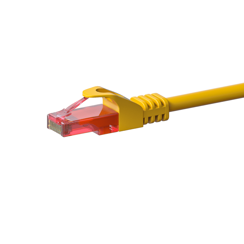 Cavo patch UTP CAT6 da 20 m, giallo - 100% rame