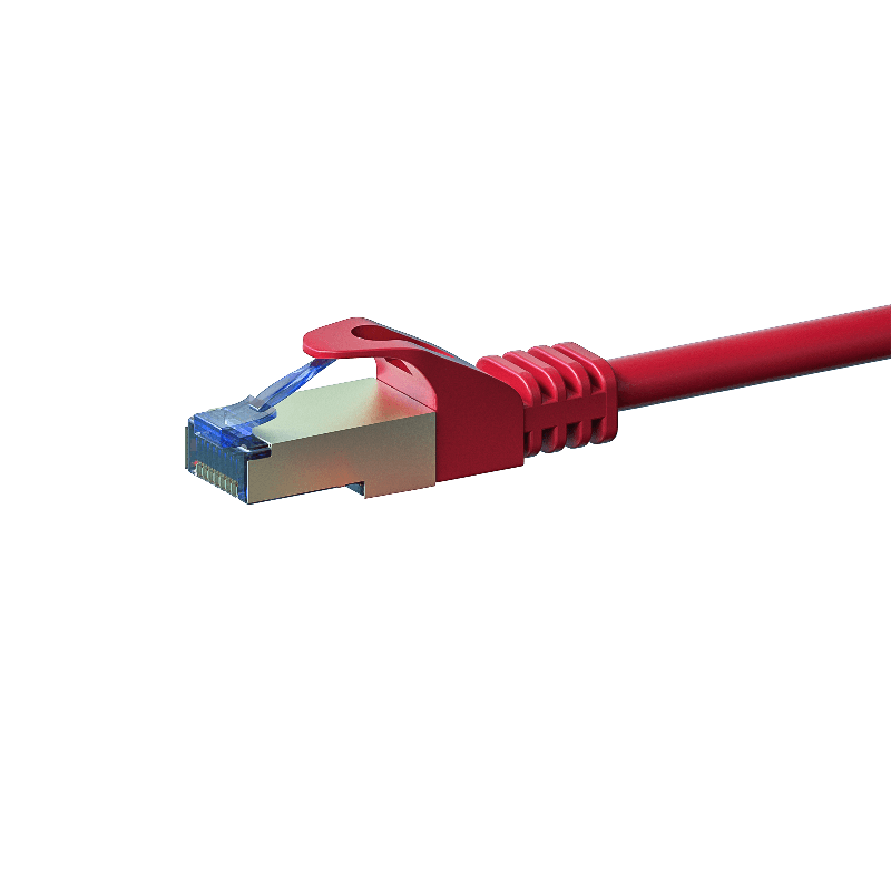 Cavo patch CAT6a S/FTP (PIMF) da 0,25 m, rosso.