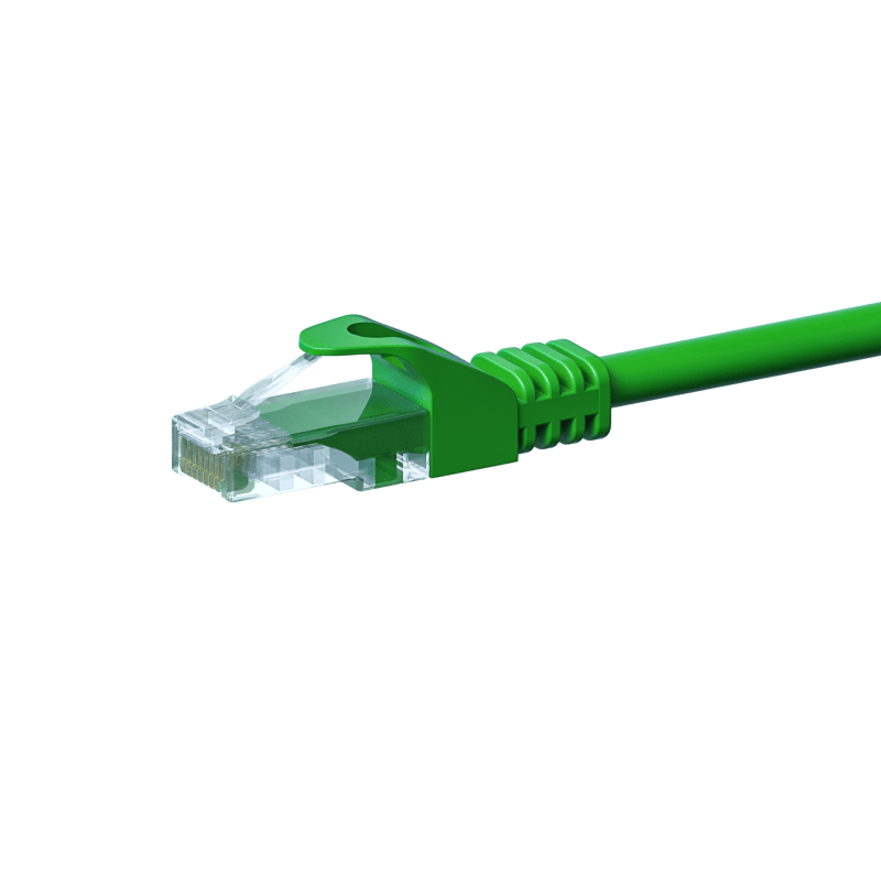 Cavo patch CAT5e UTP 0,25 m verde - CCA