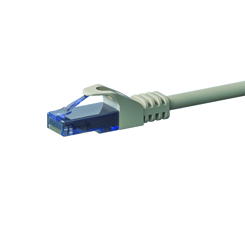 Cavo patch UTP CAT6a da 0,25 m, grigio - 100% rame