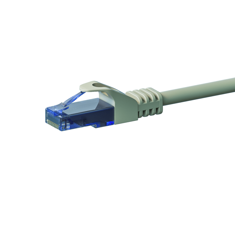 Cavo patch UTP CAT6a da 0,15 m, grigio - 100% rame